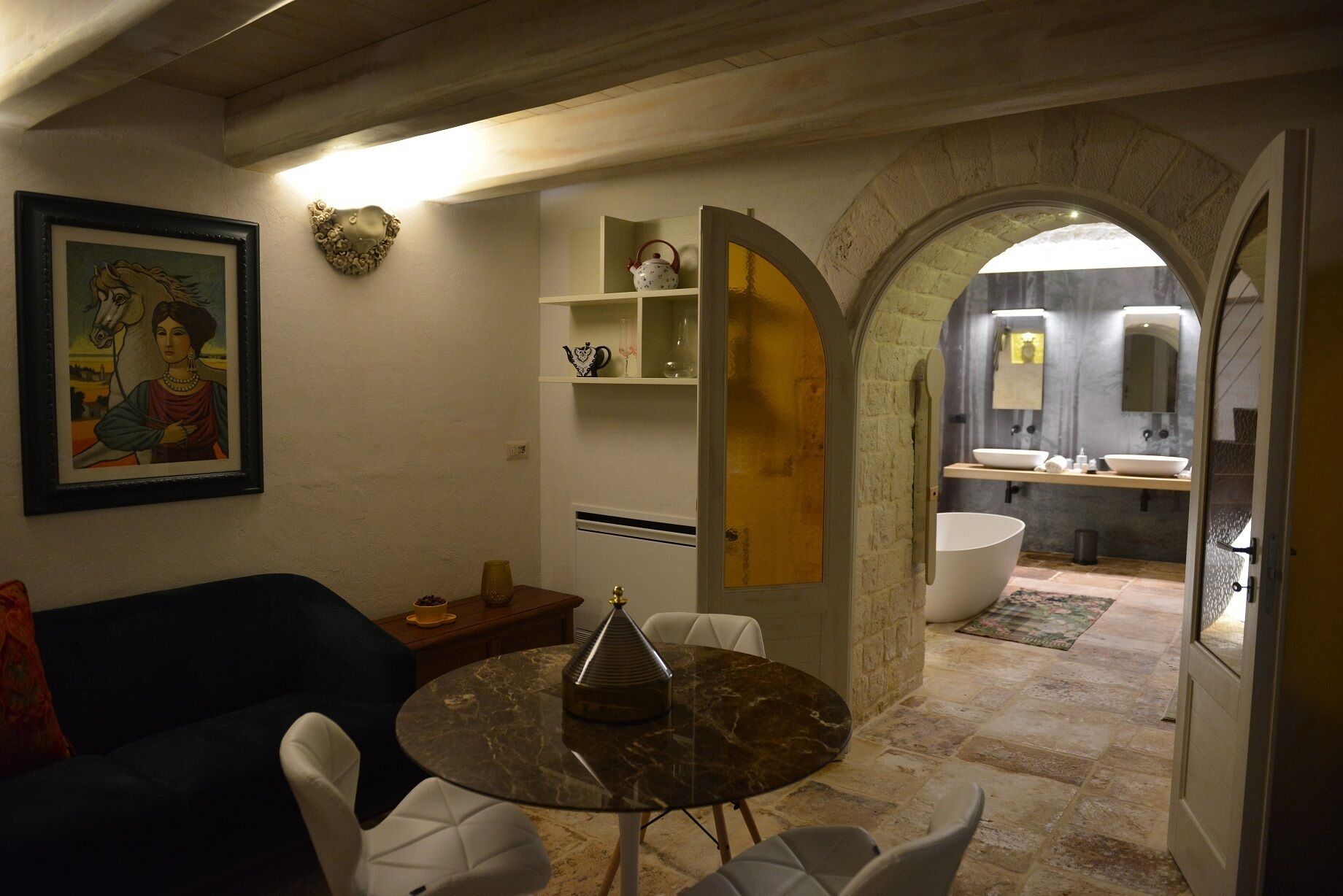 Deluxe House, 1 Queen Bed | Living area