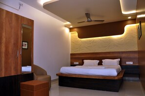 Deluxe Double Room, 1 King Bed | Premium bedding, memory foam beds, blackout drapes, soundproofing - Hotel SDM Golden Tower (Rameshwaram)