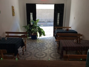 Interior entrance