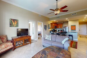 Televisión, reproductor de DVD y videoteca 