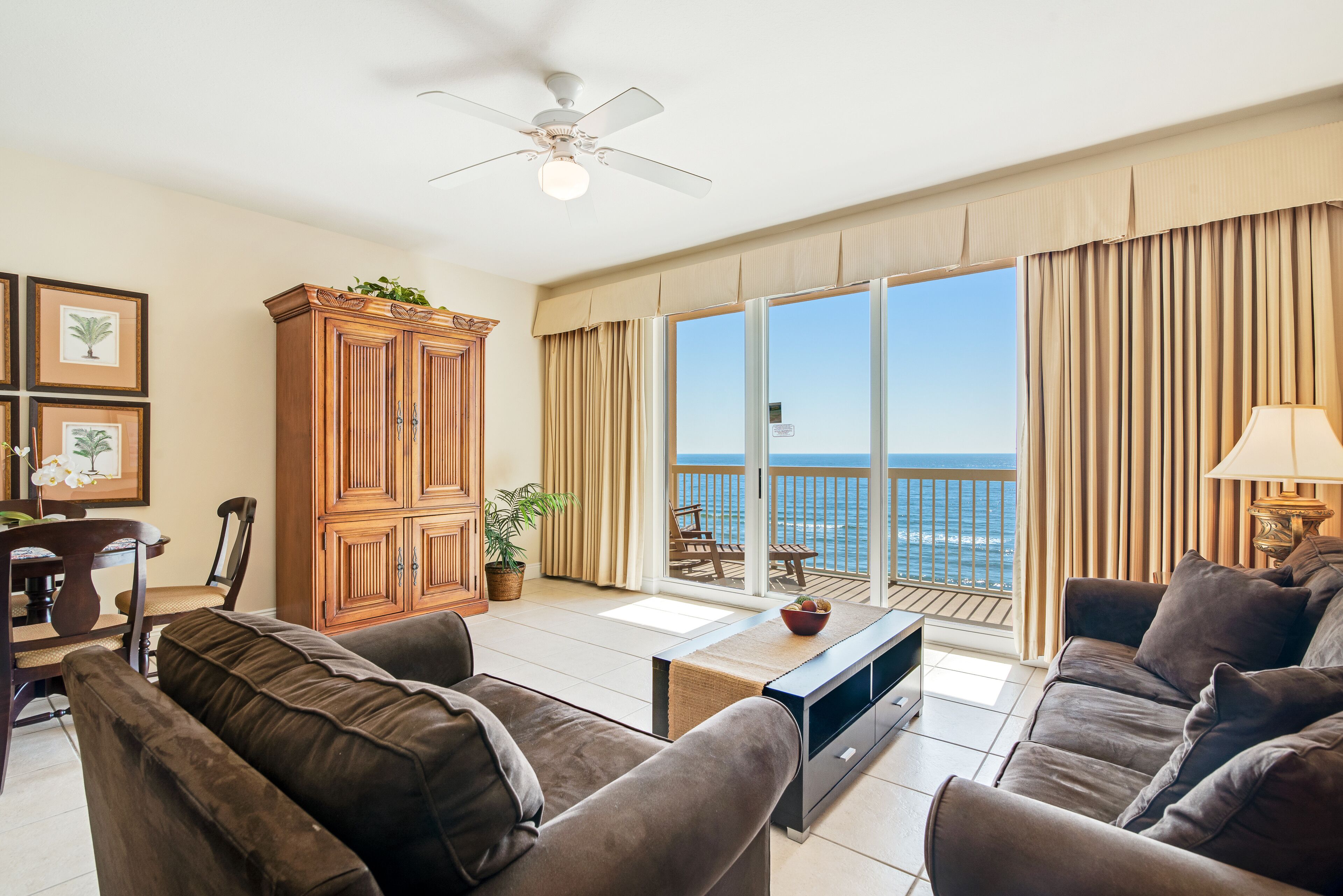 TV, DVD player, video library