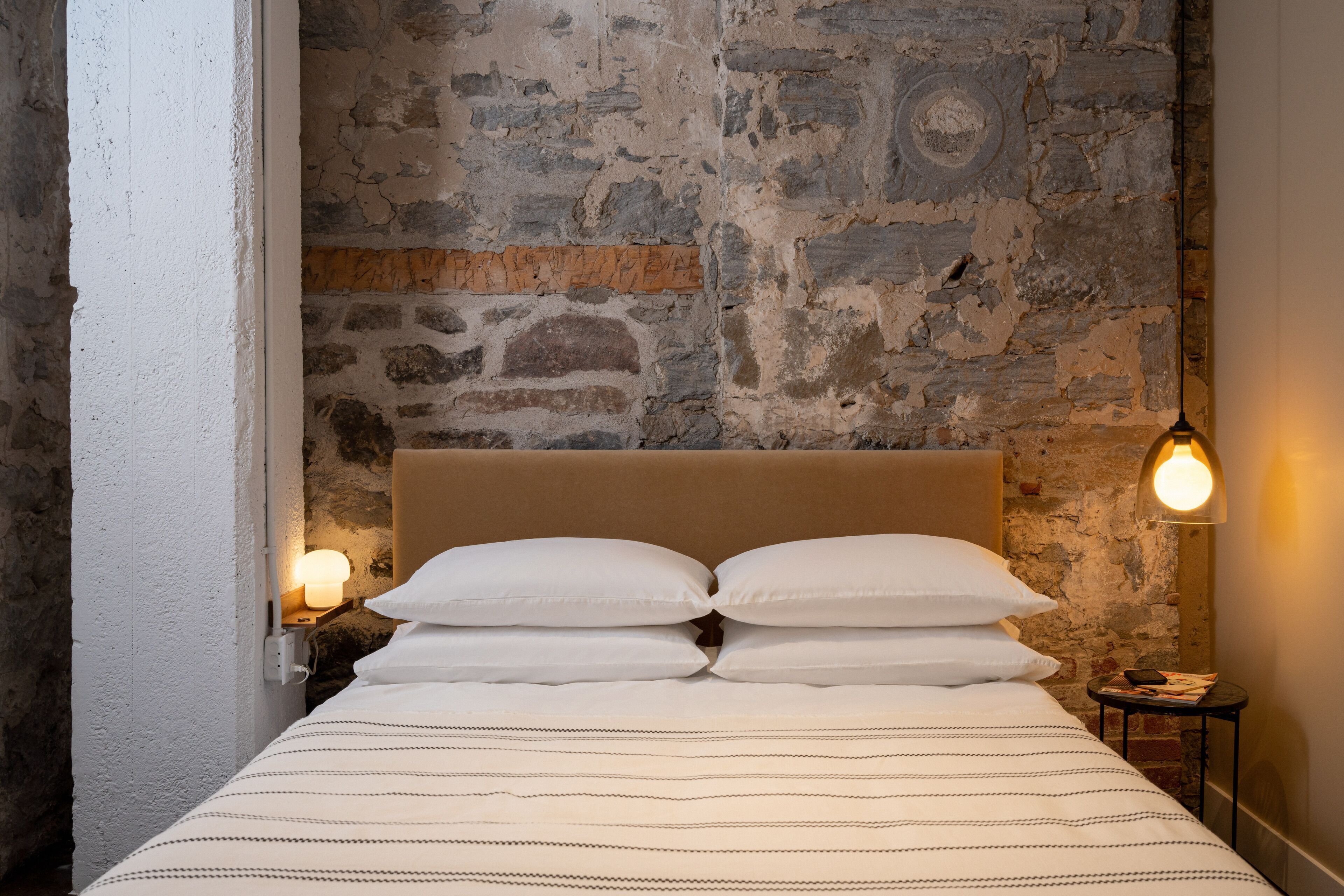Hypo-allergenic bedding, individually decorated, individually furnished