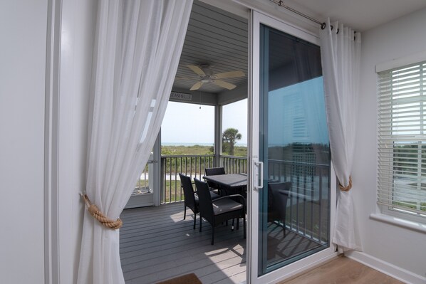 Outdoor dining - Exceptional villa waiting for you to be on a Gulf Shore Vacation! B3613A (Cape Haze)