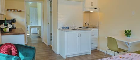 Blackout drapes, iron/ironing board, rollaway beds, free WiFi