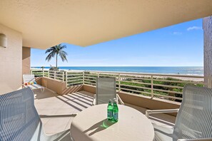 Condo, 1 King Bed (Gated beachfront condo with nice view) | Outdoor dining - Gated Beachfront Condo With Nice Views, Pools and gym (Marco Island)