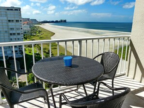 Condo, 1 King Bed with Sofa bed (Relaxing beachfront condo with pool a) | Balcony view