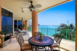 Condo, Multiple Beds (Beauty meets splendor in this beachfr) | Outdoor dining