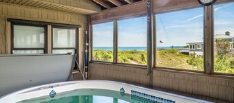 Sea Strapped: 3 BR / 2 BA unique maison en bord de mer à Topsail Beach, pour 8 personnes