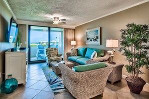 Televisión, reproductor de DVD y libros 