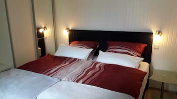 1 chambre, fer et planche Ă repasser, draps fournis