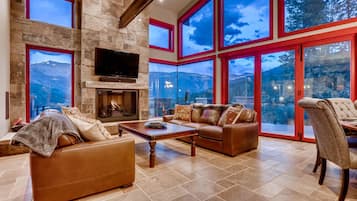 TV, fireplace, video games