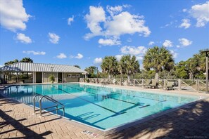 A heated pool