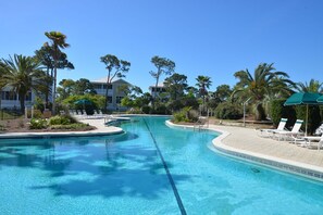 A heated pool