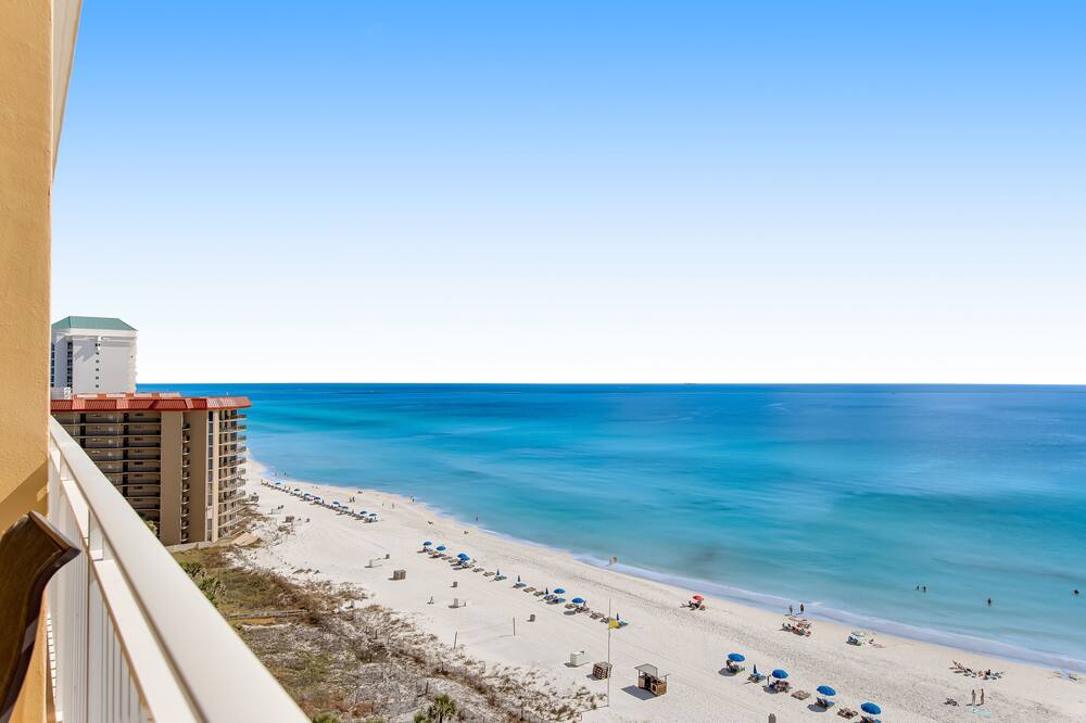 Waterfront condo with large balcony and oceanfront views