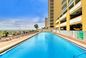A heated pool