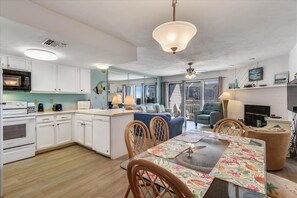 Interior - ENJOY GULF VIEWS from all three decks of this two bedroom townhome. (St. George Island)