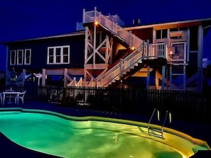 A heated pool