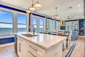 Fridge, microwave, oven, stovetop - NEW EVENTIDE IS YOUR DAZZLING BAY FRONT ESCAPE! (St. George Island)
