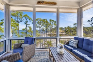 TV, DVD player, books - NEW EVENTIDE IS YOUR DAZZLING BAY FRONT ESCAPE! (St. George Island)