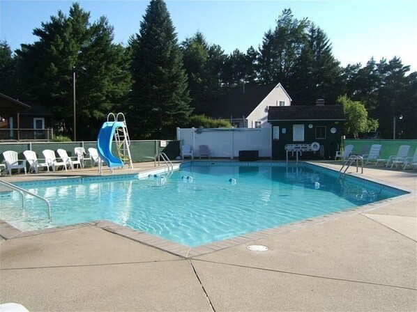 A heated pool