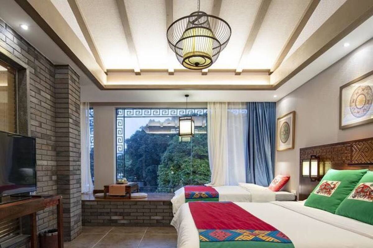 Blackout curtains, free WiFi, bed sheets