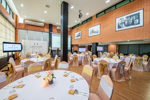 Outdoor wedding area