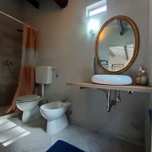 Shower, hair dryer, bidet, towels - Ancient medieval cottage  (Vicopisano)