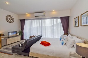 Deluxe-Studiosuite, Küche, Gartenblick