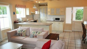 House, 3 Bedrooms, Garden View | Living area | Flat-screen TV