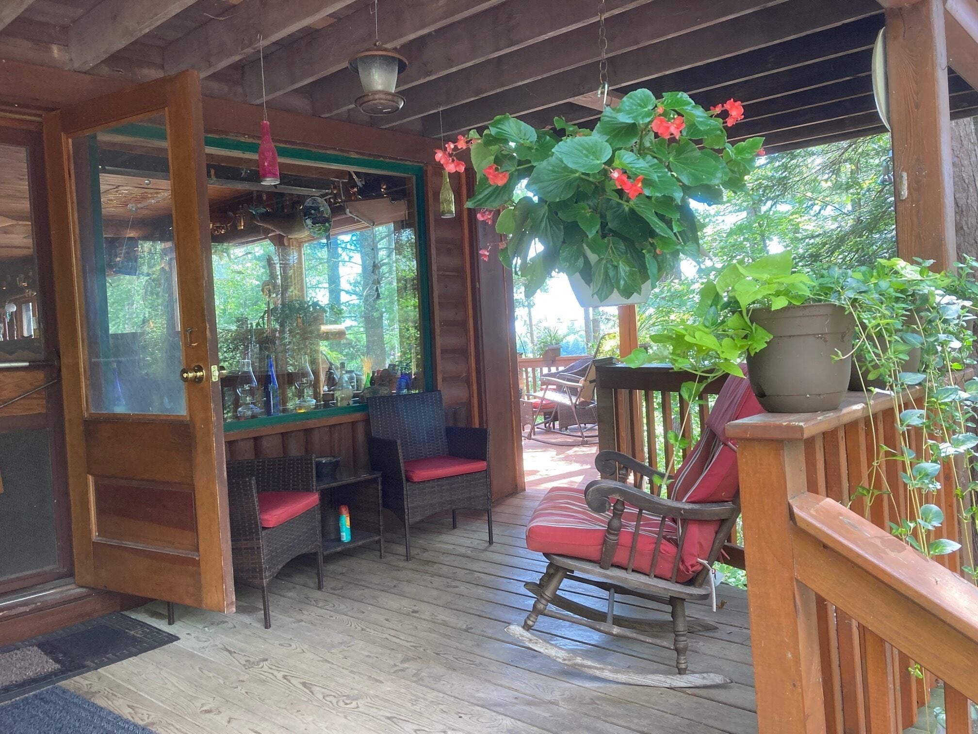 Enchanted Loon B&B entryway to bar and upper deck.