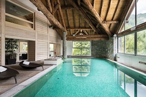 Indoor pool, a heated pool