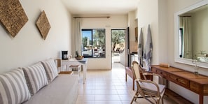 Familienstudio, Gartenblick | Ausblick vom Zimmer