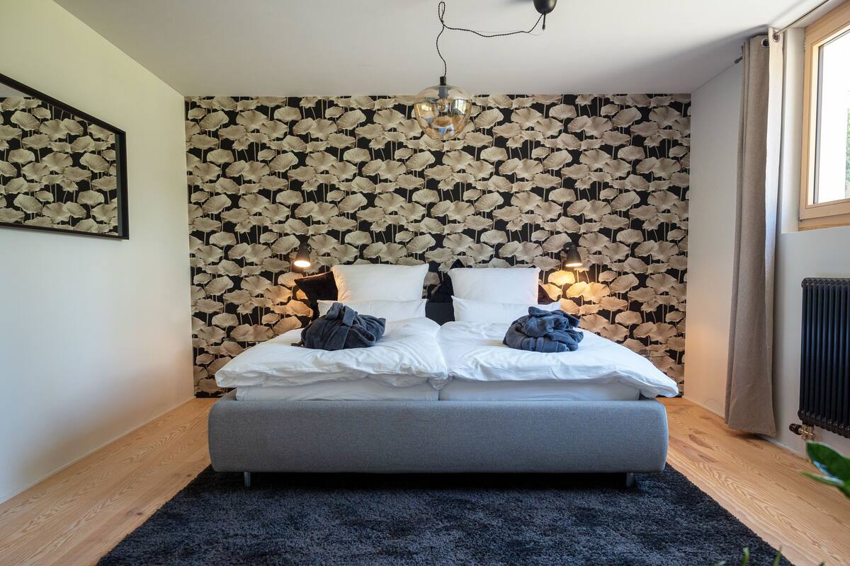 Habitación doble (Blumenreich) | 1 habitación, sábanas de algodón egipcio y ropa de cama de alta calidad