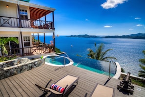 Terrace/patio - SANS SOUCI - elegant villa w/pool & "even better than the photos" views (West End)