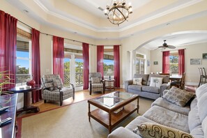 Flat-screen TV, DVD player