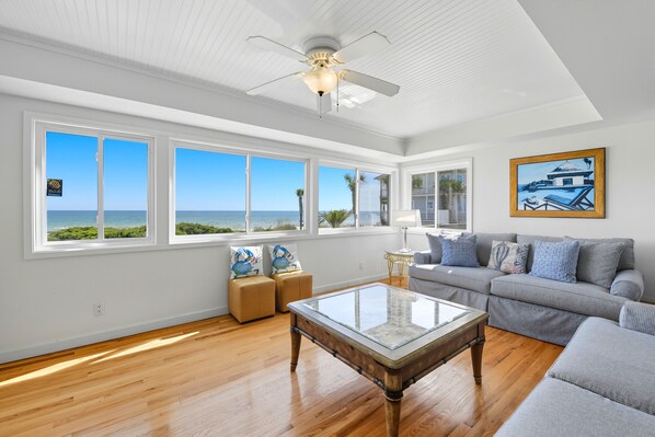 Flat-screen TV, DVD player