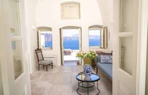 Villa, 1 Bedroom, Hot Tub (Outdoor) | Living area | Smart TV