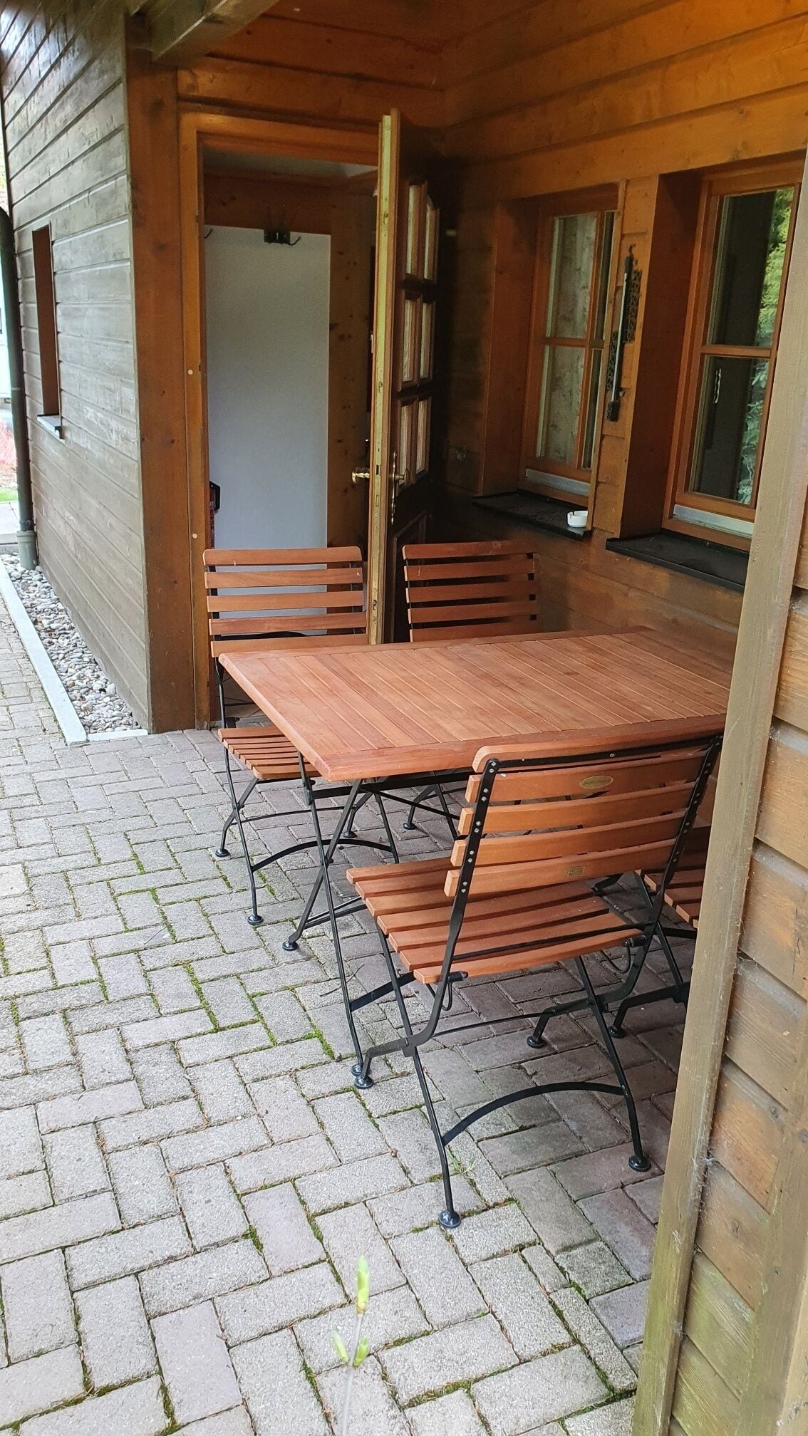 basic chalet, 3 bedrooms, terrace (blockhaus) | terrace/patio