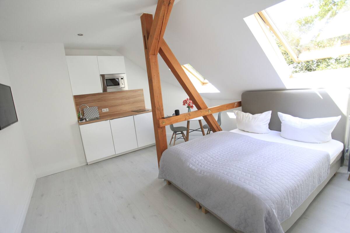 Habitación clásica doble, 1 cama de matrimonio | 1 dormitorio, tabla de planchar con plancha, wifi gratis