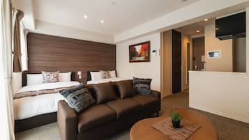 スタンダードルーム 302 | デスク、遮光カーテン、WiFi (無料)、ベッドシーツ