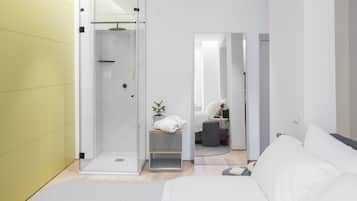 Elite tweepersoonskamer, uitzicht op de stad | 1 slaapkamer, luxe beddengoed, bedden met traagschuimmatrassen