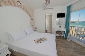Phòng đôi Deluxe, quang cảnh biển | Bộ đồ giường cao cấp, phòng cách âm 