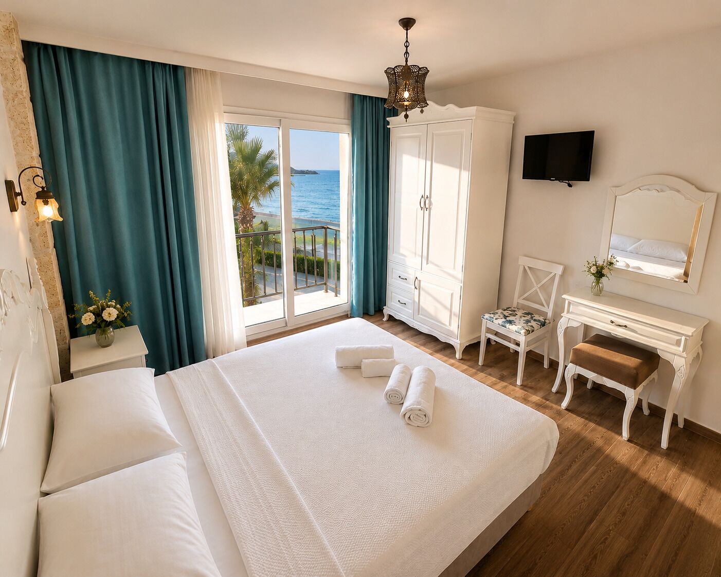 Ropa de cama de alta calidad, sistema de insonorización y wifi gratis 