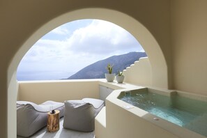 Suite, 2 Bedrooms, Hot Tub (Outdoor Heated 1) | Terrace/patio - Star Infinity Suites (Santorini)