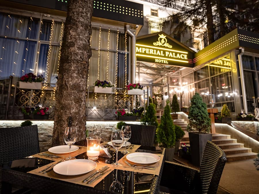 Front of property - evening/night