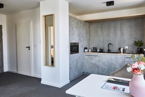 Living area - Silesia Apartments (Katowice)