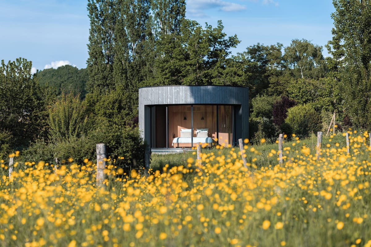 Cabane Luxe, vue colline