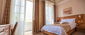 Double Room, Balcony, City View | Premium bedding, down comforters, minibar, in-room safe
