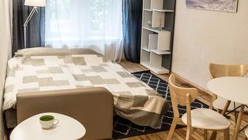 Standaard appartement, 1 slaapkamer, uitzicht op de stad | 1 slaapkamer, individueel gedecoreerd, individueel gemeubileerd