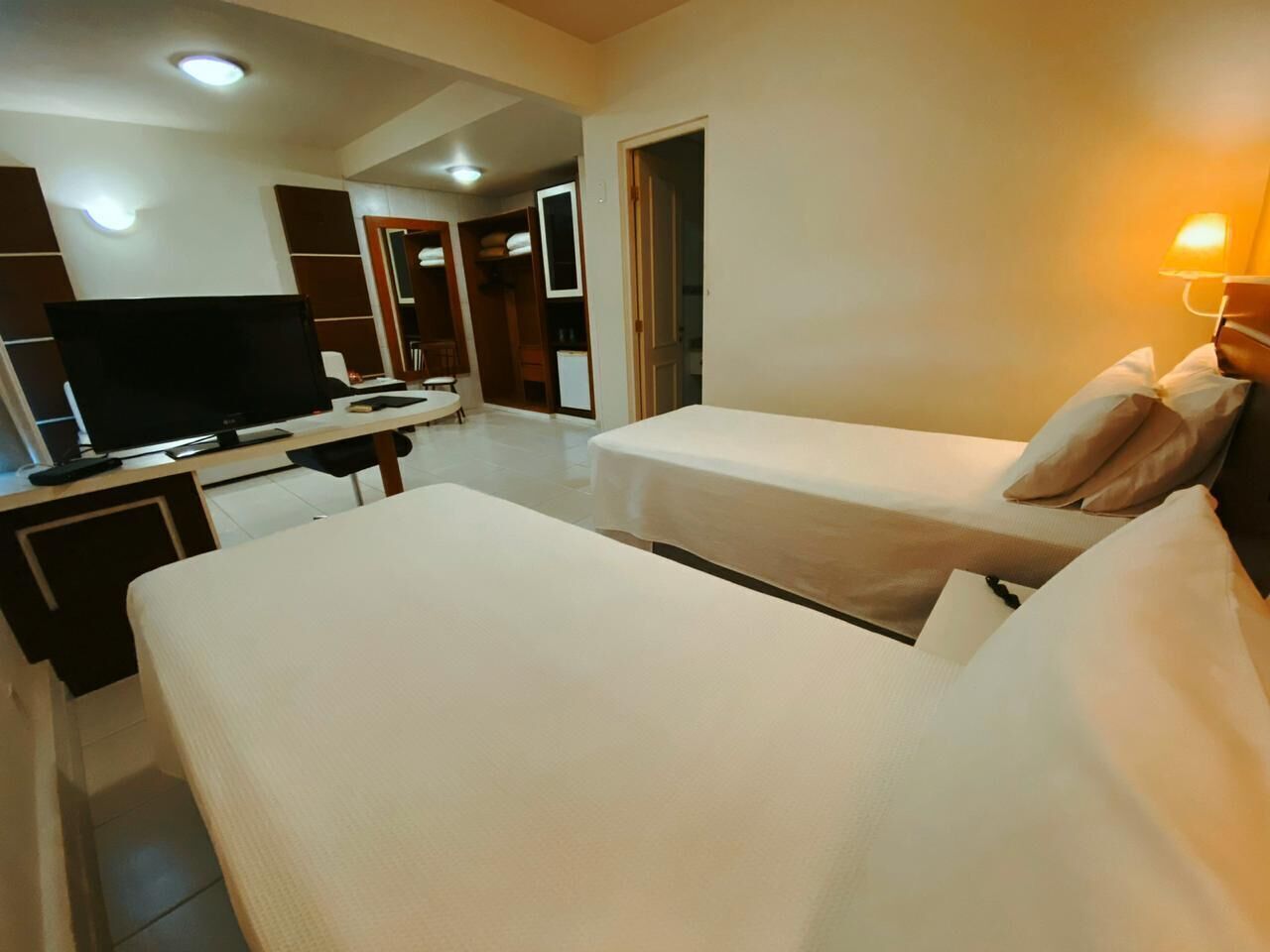Free minibar, desk, blackout drapes, soundproofing